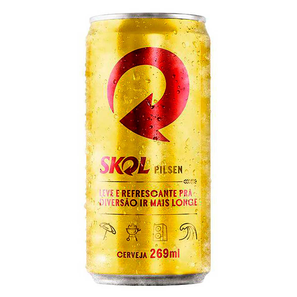 Cerveja Skol Pilsen Lata 269 ml
